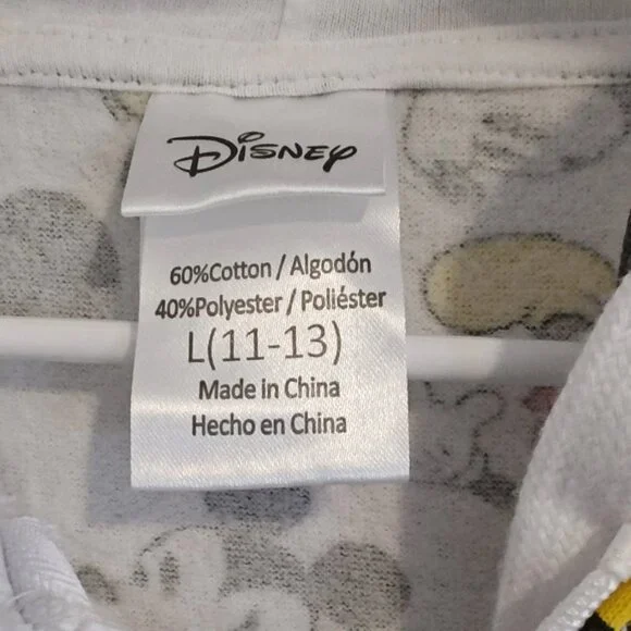 women Junior Disney Hooded shacket Zip Up size Large 11-13 - Picture 4 of 6